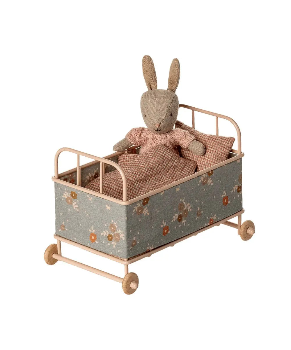 Lit Bébé Micro Maileg Rose Poudré