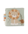 Livre d'activités en tissu Safari Friends Little Dutch. Éveil sensoriel & motricité dès la naissance. L'idée cadeau de naissance douce & nomade !