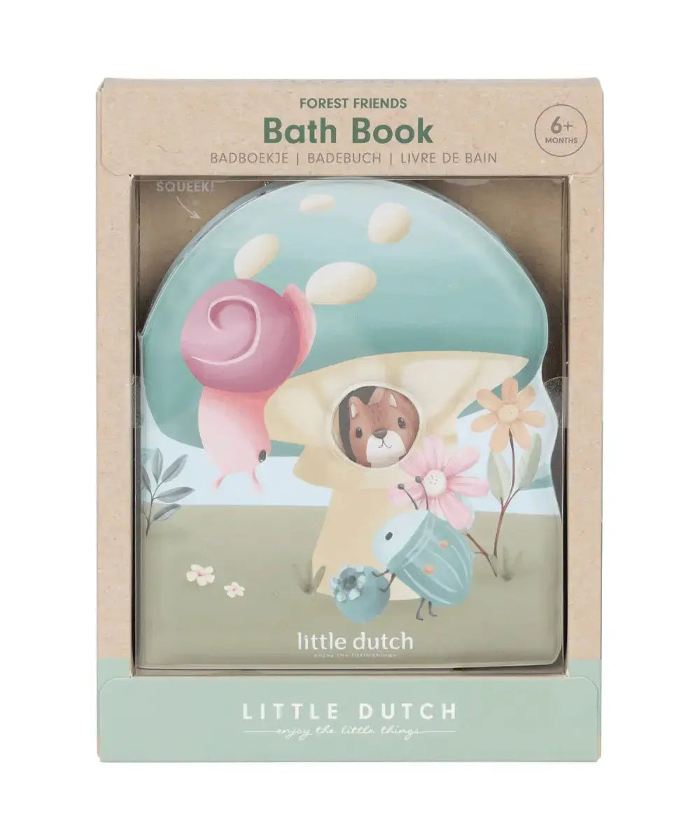 Packaging du livre de bain Forest Friends de la marque Little Dutch