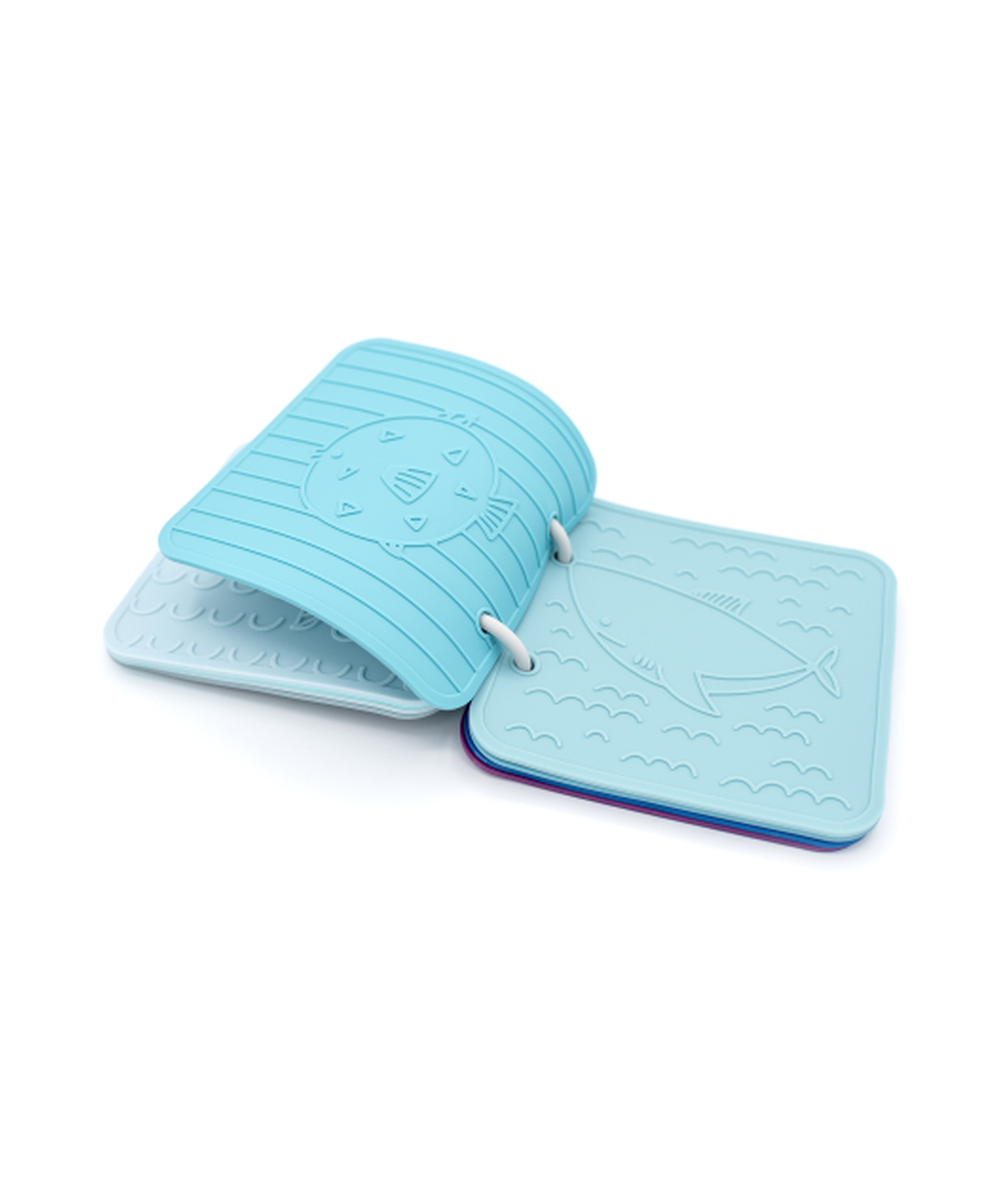 Livre de bain sensoriel bleu de Little L