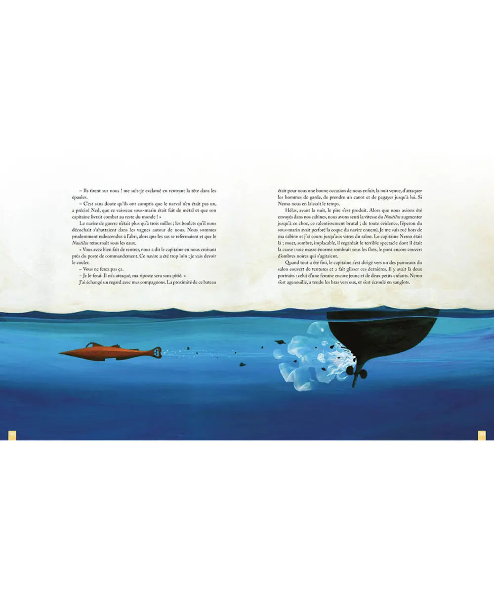 Livre recueil pour enfant, Les Voyages Fantastiques de Jules Verne illustré par Eric Puybaret pour les éditions Auzou