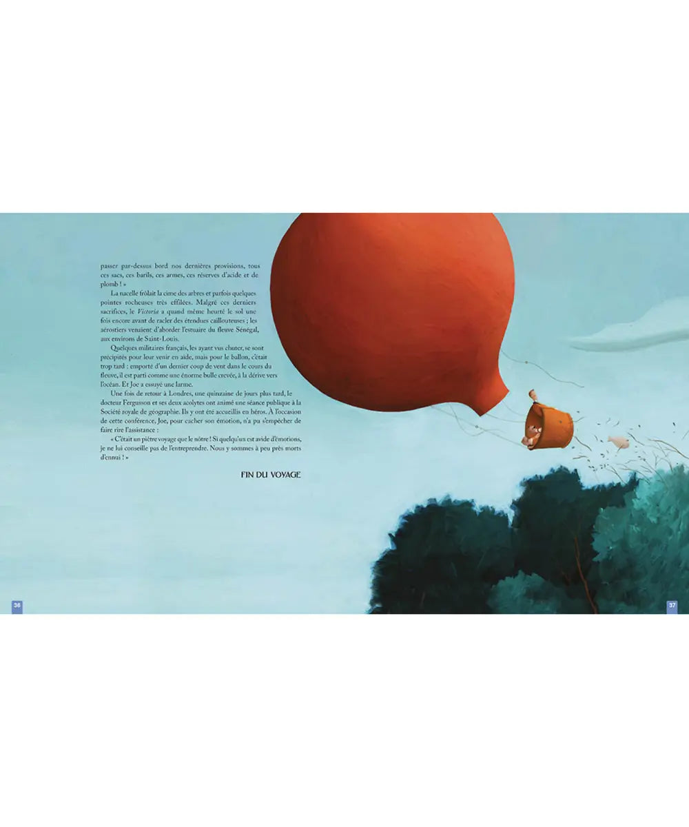 Livre recueil pour enfant, Les Voyages Fantastiques de Jules Verne illustré par Eric Puybaret pour les éditions Auzou