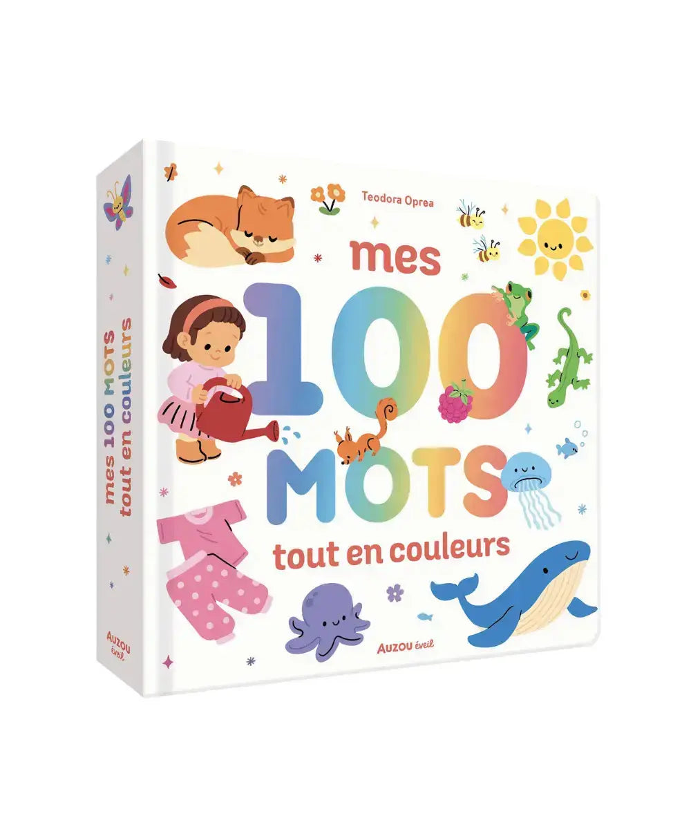 Livre d'éveil Mes 100 mots tout en couleurs des Editions Auzou