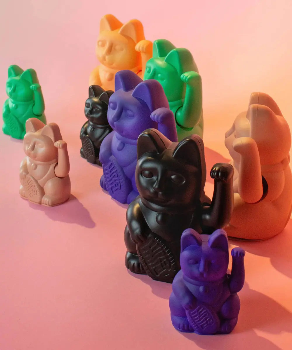Lucky Cat Maneki Neko Rose Romance de Donkey en situation