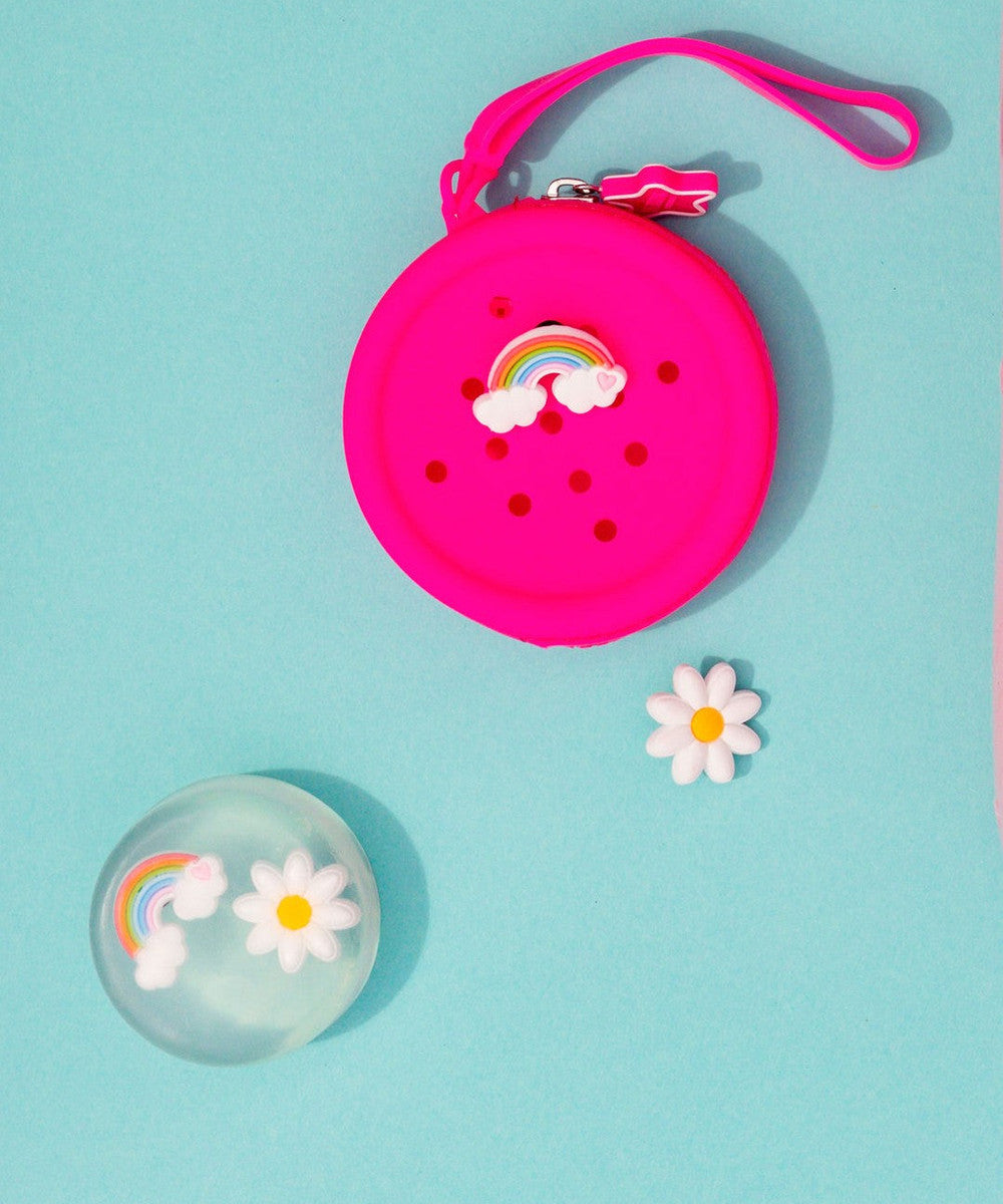 Contenu du coffret Girly : savon, pochette et charms