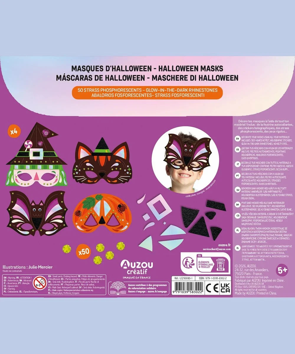 Vue en situation de Ma pochette d'artiste - masques d'halloween de la marque Auzou