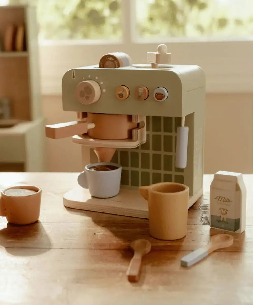 Vue de la machine à café Little Dutch posée sur une table