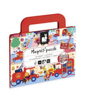 Magneti'Puzzle Pompiers 36 pièces de la marque Janod, sur fond blanc