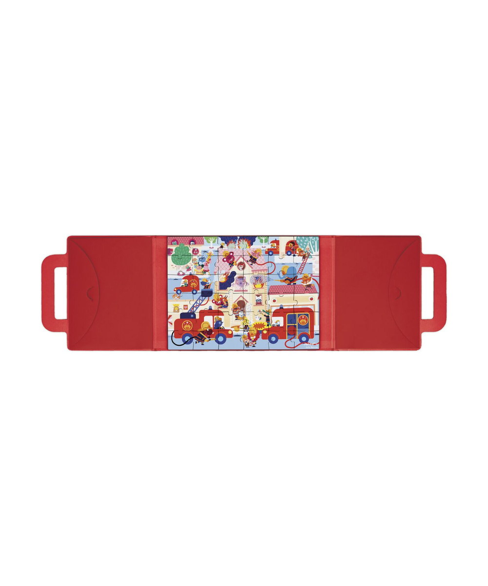 Magneti'Puzzle Pompiers 36 pièces de la marque Janod, sur fond blanc