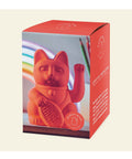 Lucky Cat orange fluo, Maneki Neko énergie de Donkey