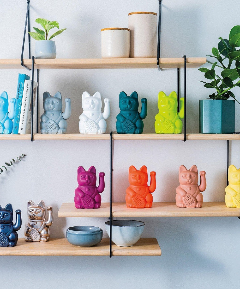 Lucky Cat jaune, Maneki Neko prospérité de Donkey