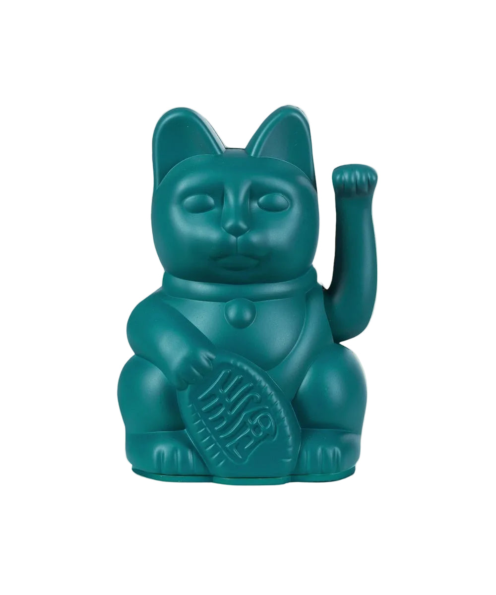 Lucky Cat mini vert, Maneki Neko famille de Donkey