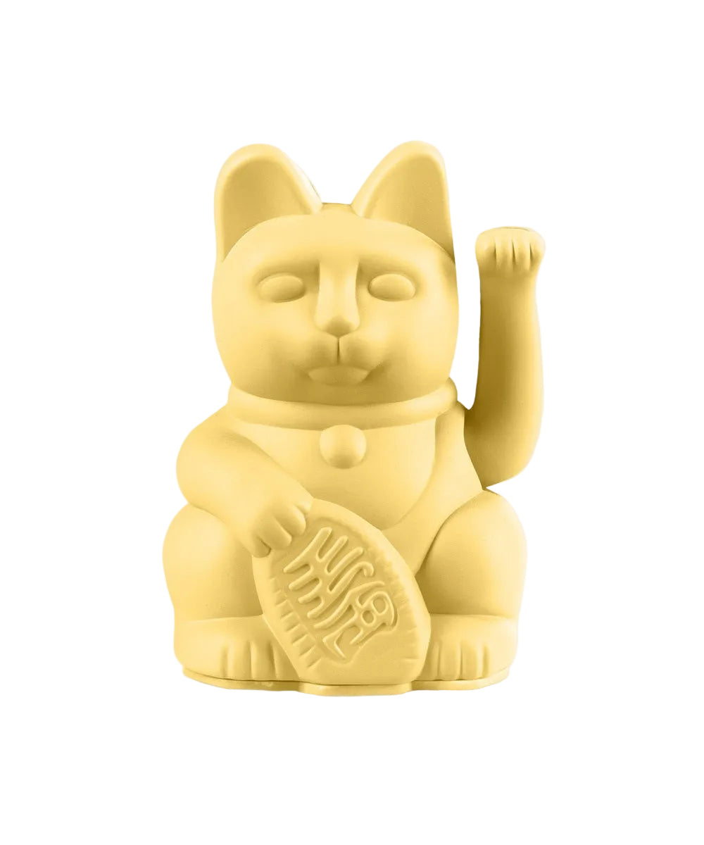 Lucky Cat mini jaune, Maneki Neko prospérité de Donkey
