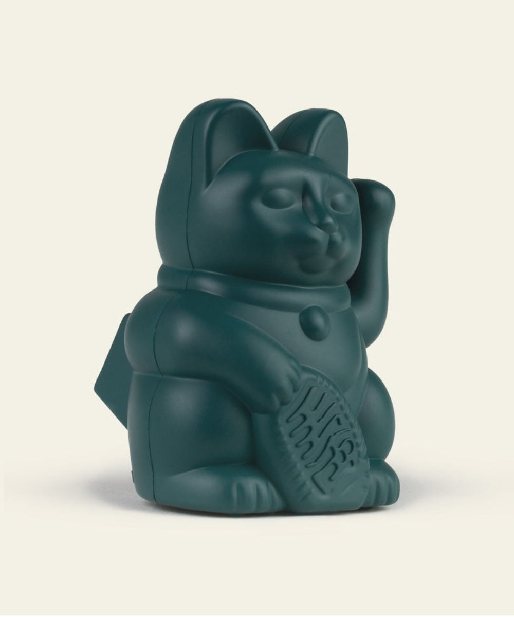 Lucky Cat solaire vert, Maneki Neko famille de Donkey