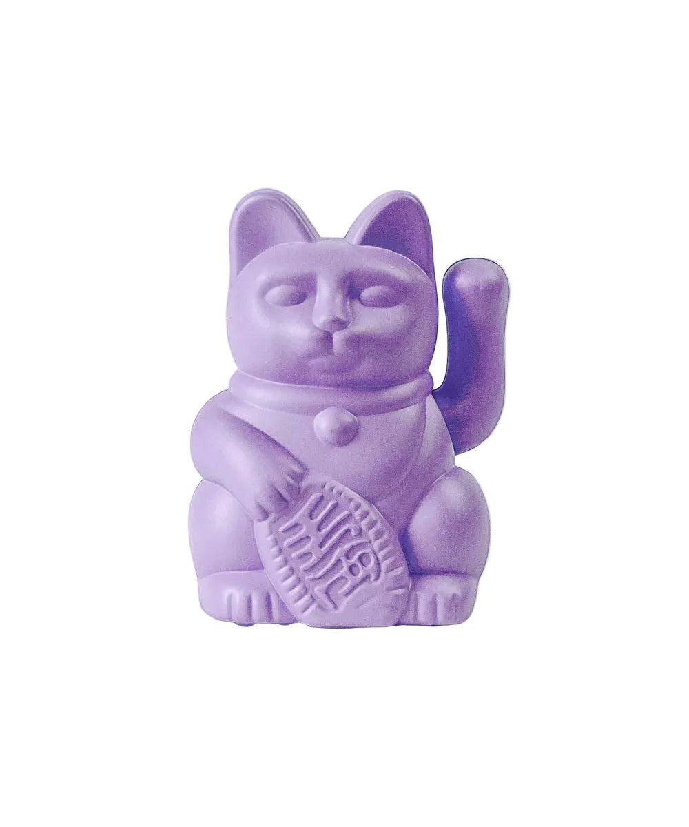 Lucky Cat solaire lilas, Maneki Neko optimisme de Donkey