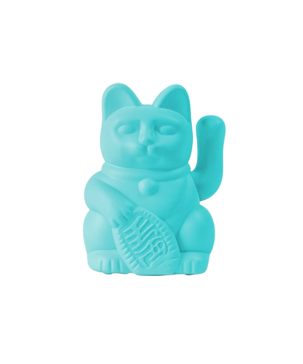 Lucky Cat solaire turquoise, Maneki Neko amitié de Donkey