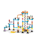 Circuit Mega Formule Billes Buki assemblé, avec ascenseur et parcours de billes