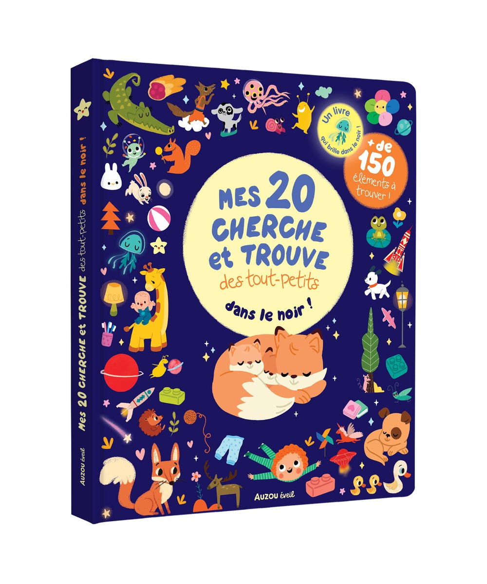 Mes 20 cherche et trouve qui brillent dans le noir — Auzou — couverture du produit