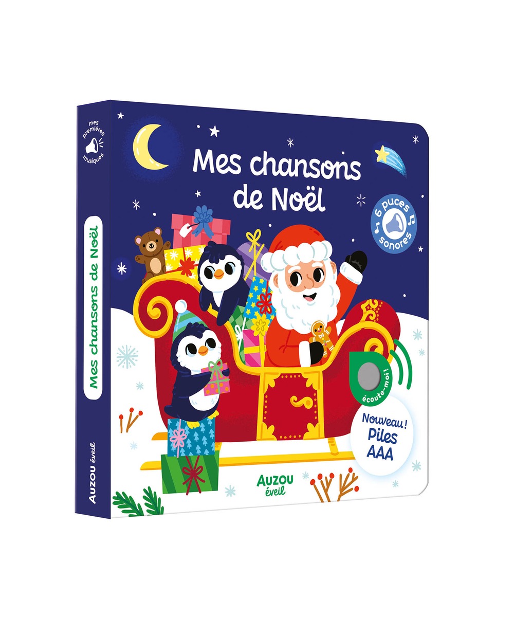Mes premiers sonores - Mes chansons de Noël — Auzou — couverture du produit