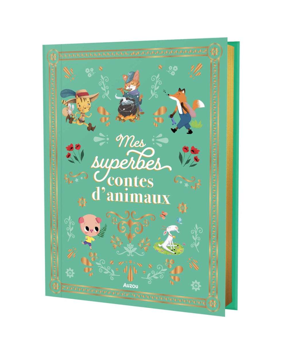 Mes superbes contes d’animaux de Auzou, couverture sur fond blanc