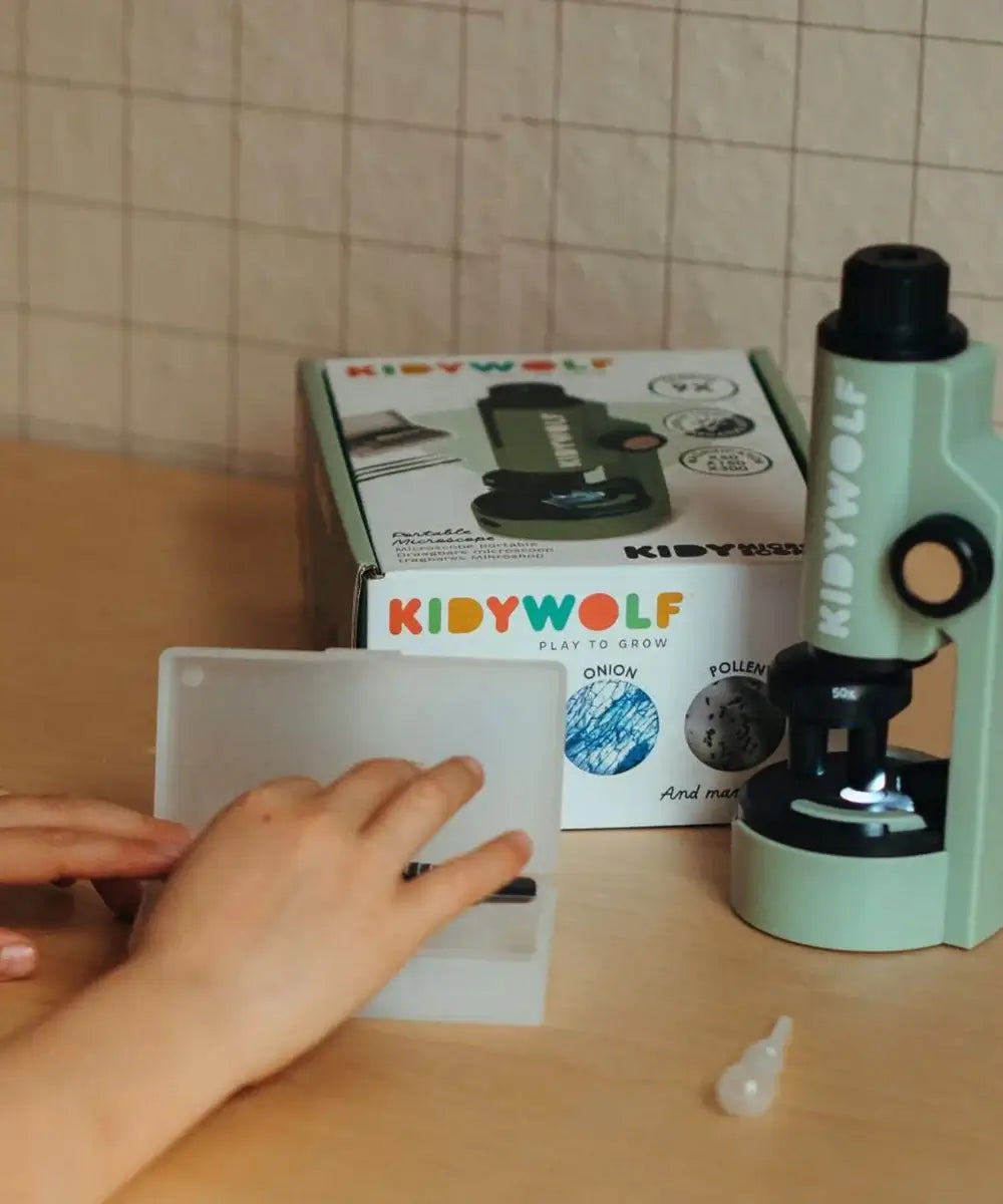 Microscope portable Kidymicroscope vert Kidywolf