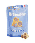 Sachet de 100 grammes de minis cônes fourrés de chocolat au lait de la marque Bitecone