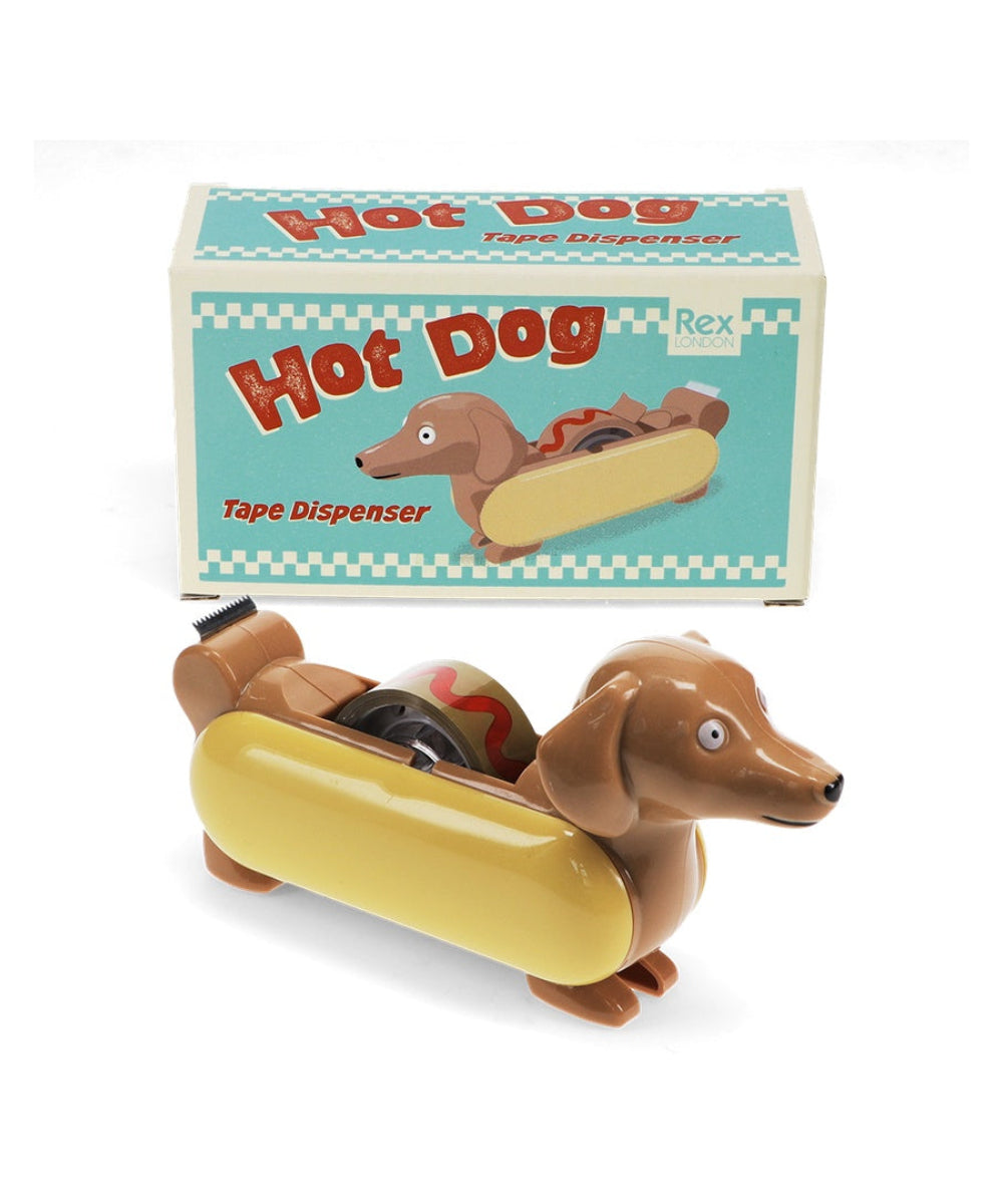 Mini dérouleur de scotch Hot Dog de la marque Rex London, détail ou mise en situation du produit