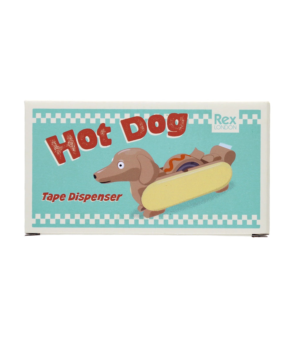 Mini dérouleur de scotch Hot Dog de la marque Rex London, détail ou mise en situation du produit