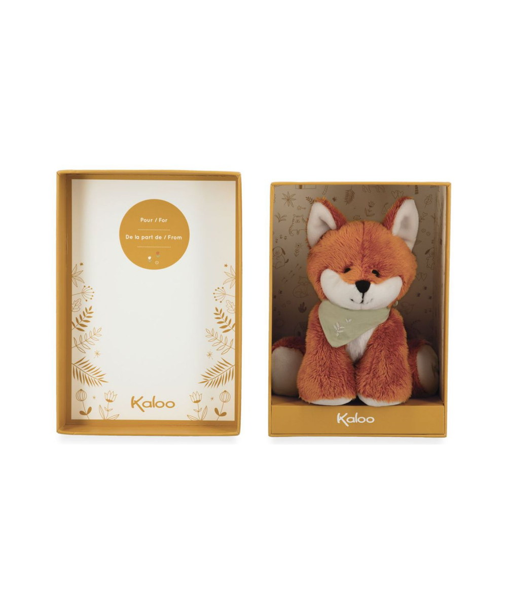 Mini peluche Renard Paprika 13 cm de la marque Kaloo, sur fond blanc