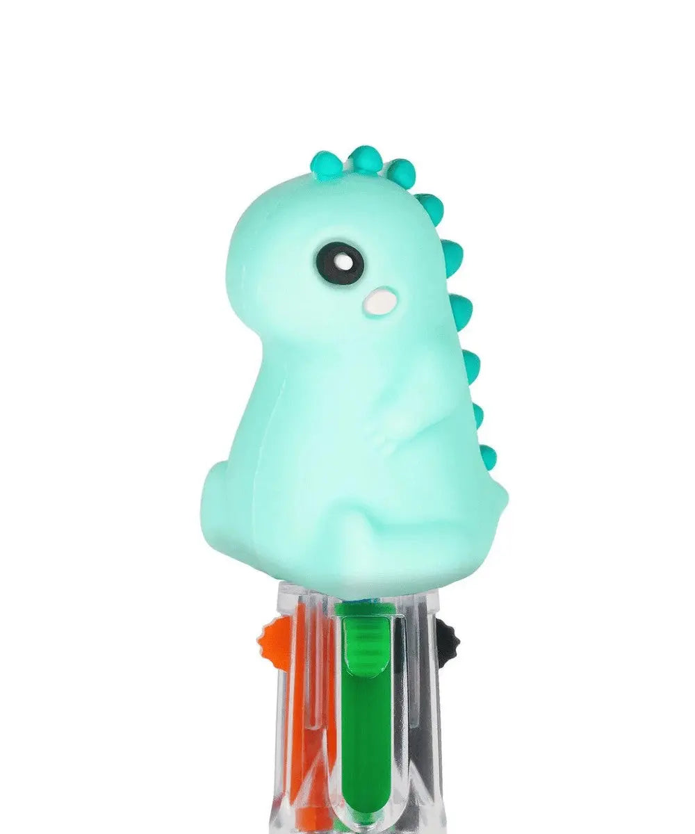 Mini Stylo bille 4 couleurs Dinosaure