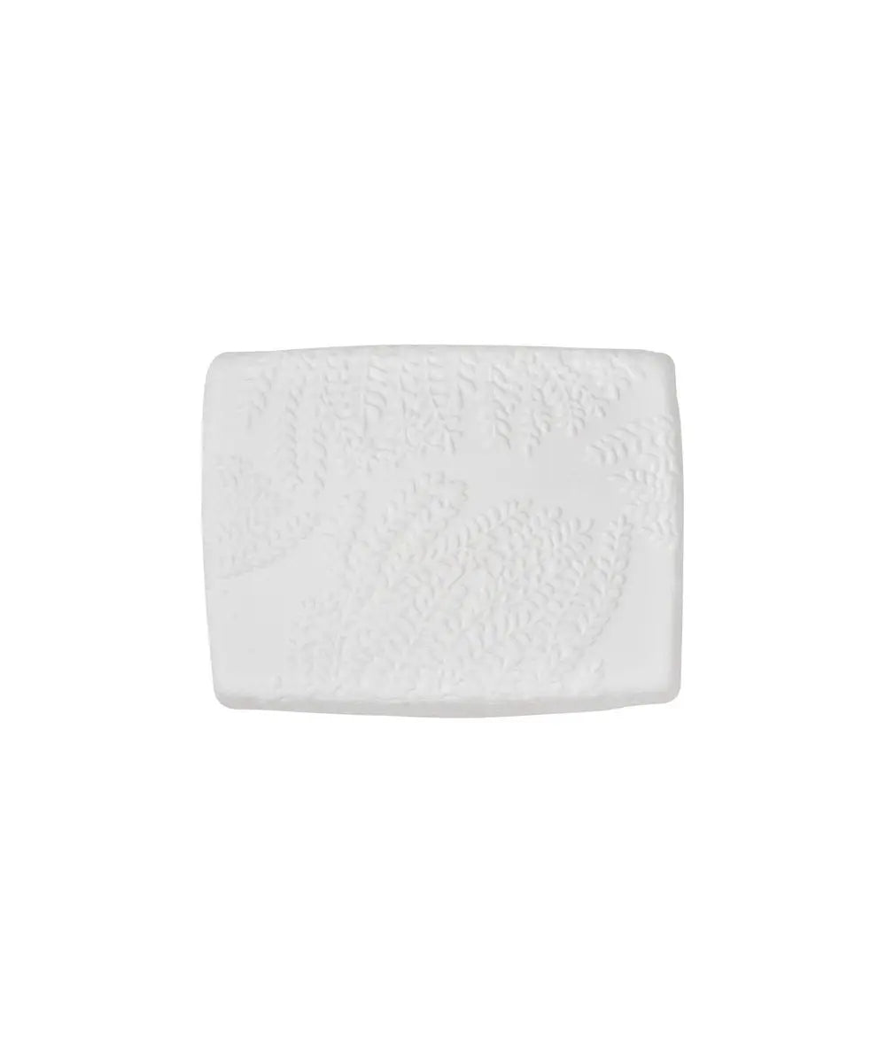 Détail de la cloche du Beurrier « Fougère » Räder sur fond clair