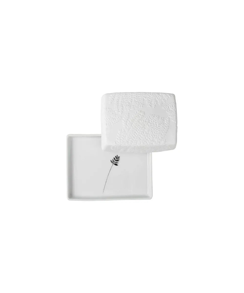 Mix & Match. Beurrier « Fougère » Räder détail produit sur fond clair
