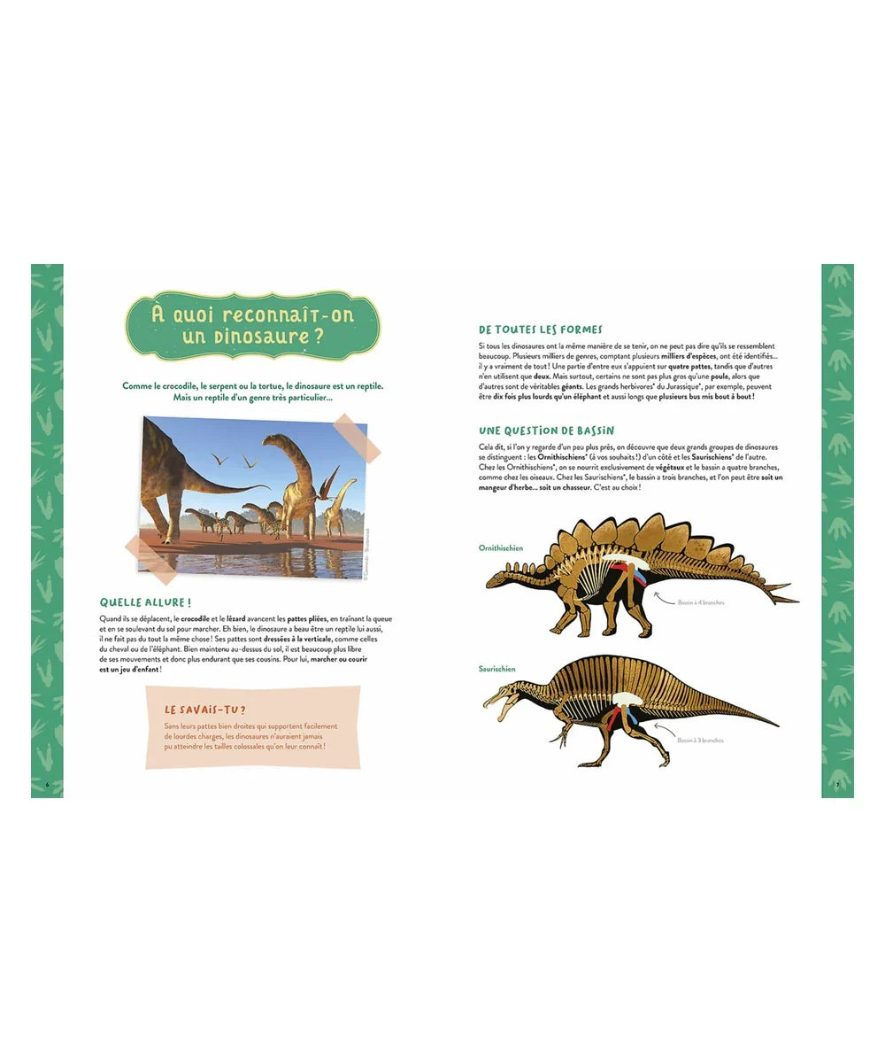 Boîte du coffret créatif pour enfant Mon coffret d'artiste mes dinosaures à construire illustré par Maude Guesne