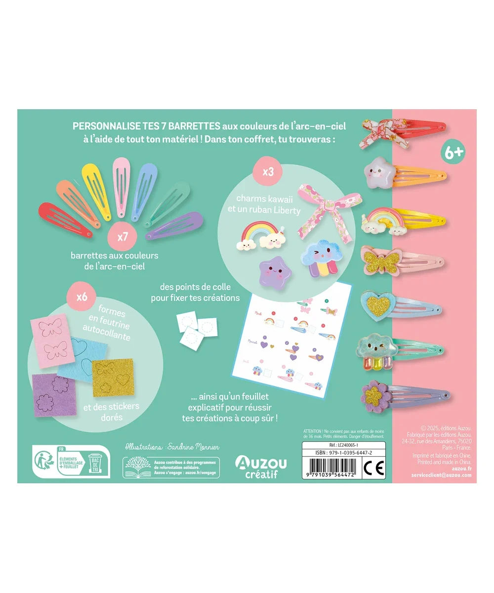Mon Coffret d'Artiste - Mon Semainier de Barrettes Arc-en-ciel de Auzou