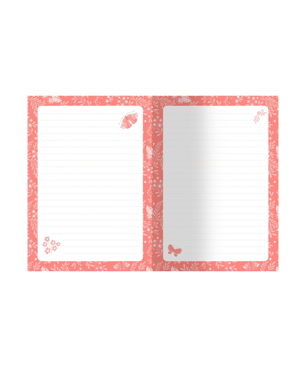 Mon coffret de papeterie paillete avec carnet et bijoux fantaisie par auzou.