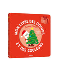 Mon livre des odeurs et des couleurs - Joyeux Noël ! de Auzou, couverture sur fond blanc