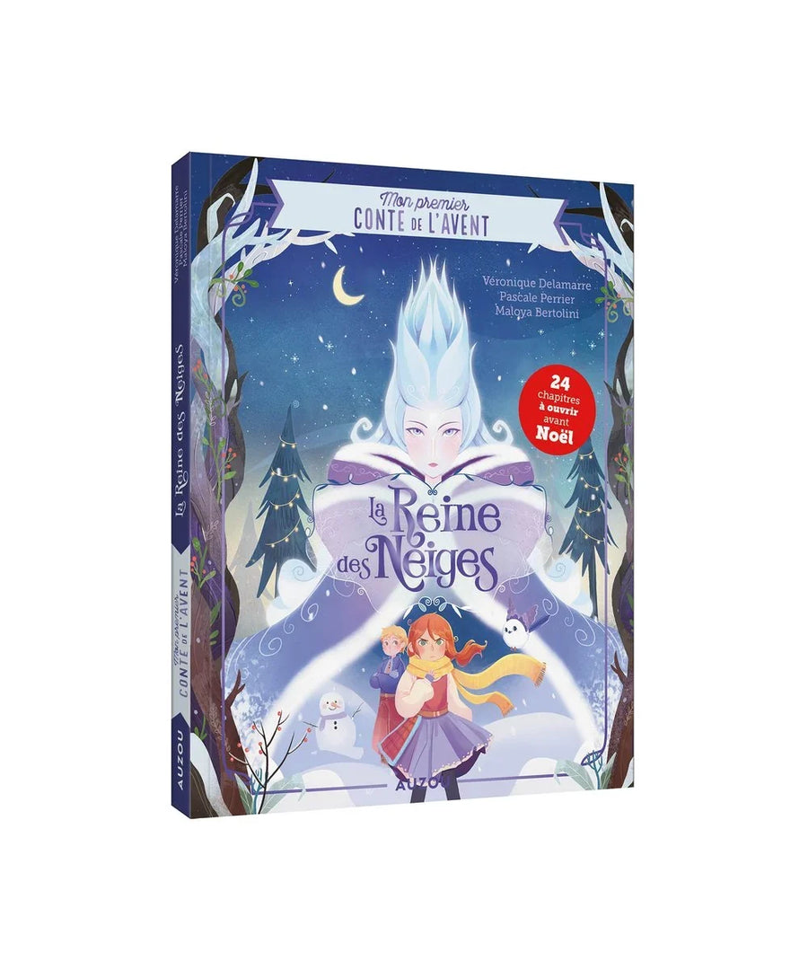 Mon premier conte de l’avent - la reine des neiges -le conte d'andersen comme vous ne l'avez jamais lu ! de la marque Auzou, sur fond blanc