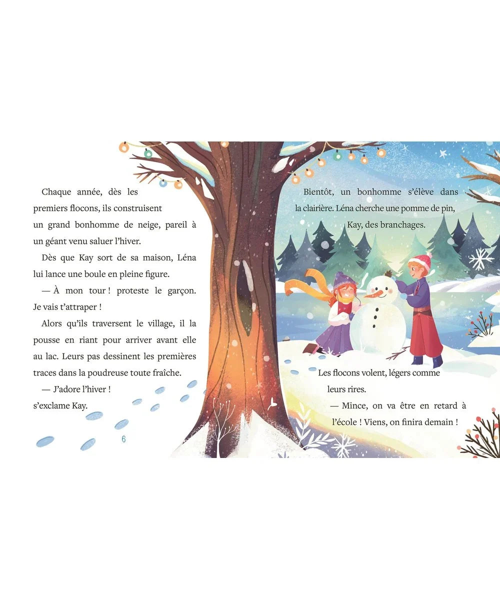 Vue en situation de Mon premier conte de l’avent - la reine des neiges -le conte d'andersen comme vous ne l'avez jamais lu ! de la marque Auzou