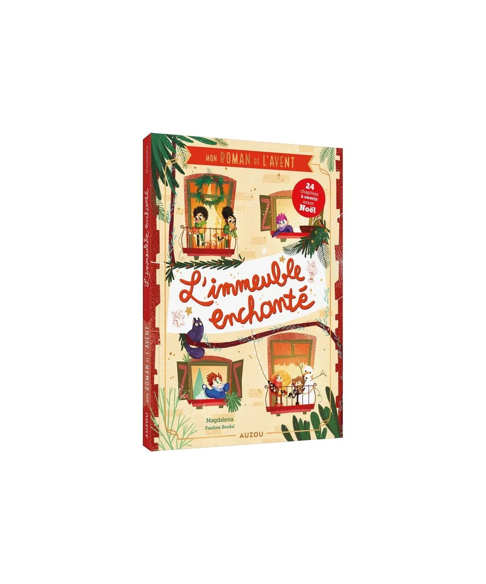 Mon roman de l'avent - l'immeuble enchanté — Auzou — couverture du produit