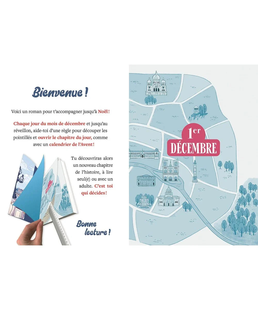 Vue en situation de Mon roman de l'avent - un noël à paris de la marque Auzou