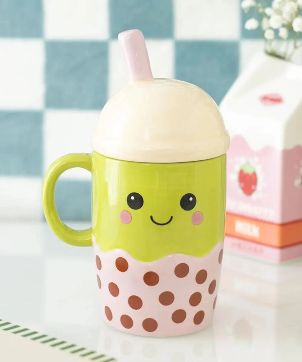Mug en forme de Bubble Tea en céramique