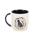 Mug Chat noir Folk de la sélection Merci Léonie sur fond blanc