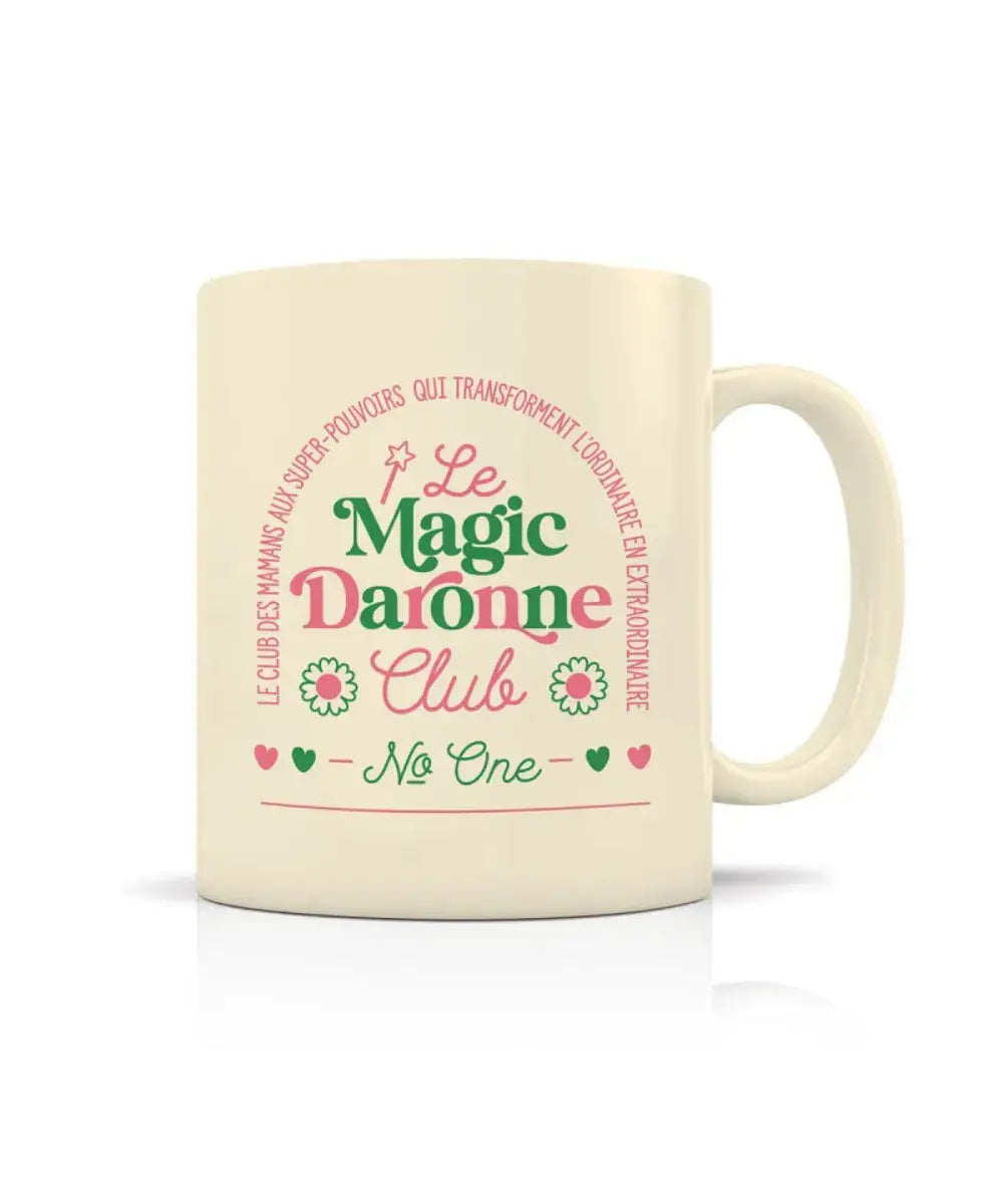 Vue détaillée du mug Le Magic Daronne Club de Créa-Bisontine