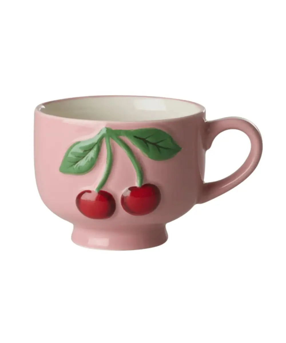 Mug en Céramique Rose Cerises | Rice
