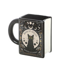 Mug d'Halloween en forme de Livre de sorts Chat noir 