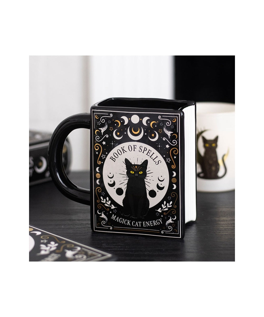 Mug Livre de sorts Chat noir de la sélection Merci Léonie en détail ou en situation
