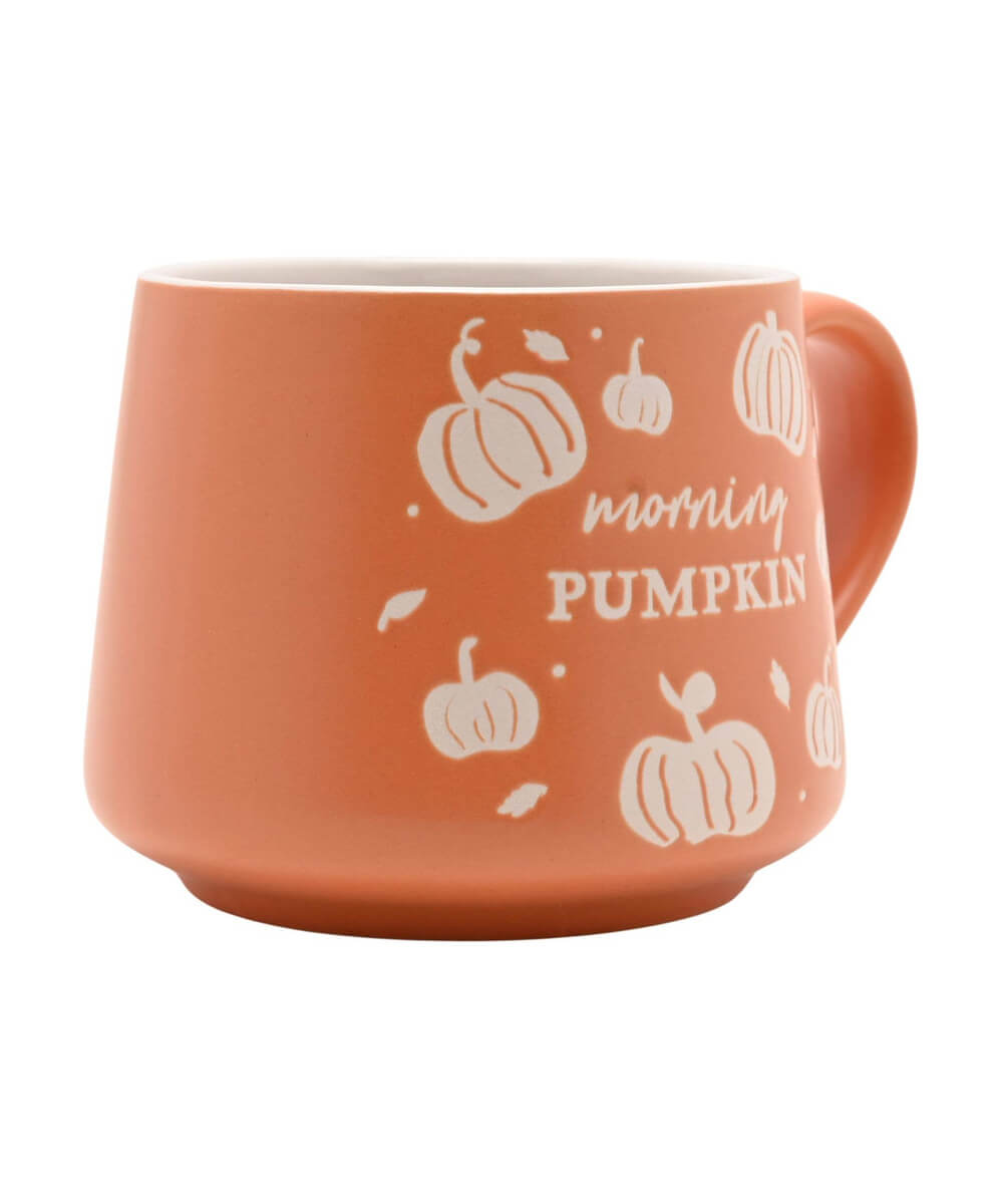 Mug Morning Pumpkin orange 400 ml, sélection Merci Léonie, sur fond blanc