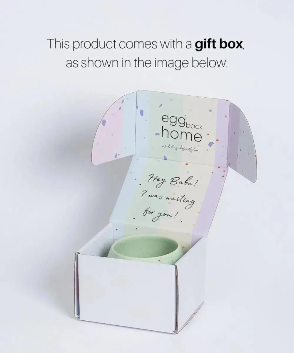 Packaging sans plastique du grand Mug Party Ball Lilas de Egg Back Home
