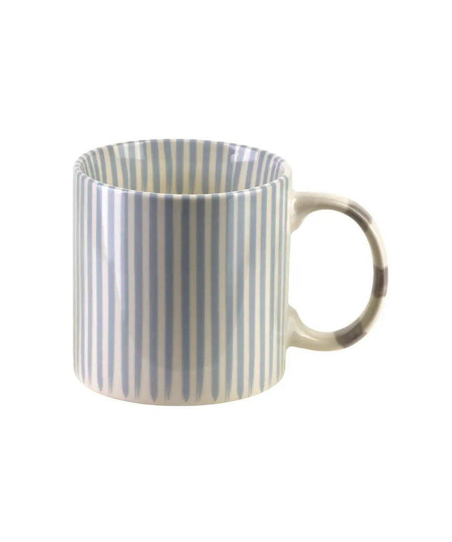 Mug Ronnie 380 mL rayures grises sélection Merci Léonie