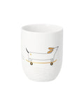 Mug en porcelaine Teckel skateboard | Räder
